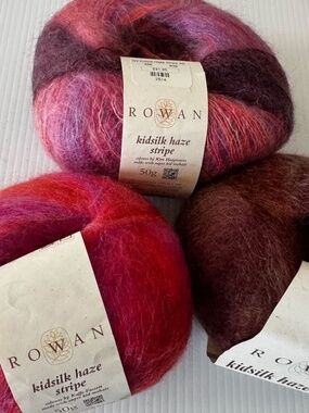 Rowan Kidsilk Haze Stripe Yarn- Three Balls